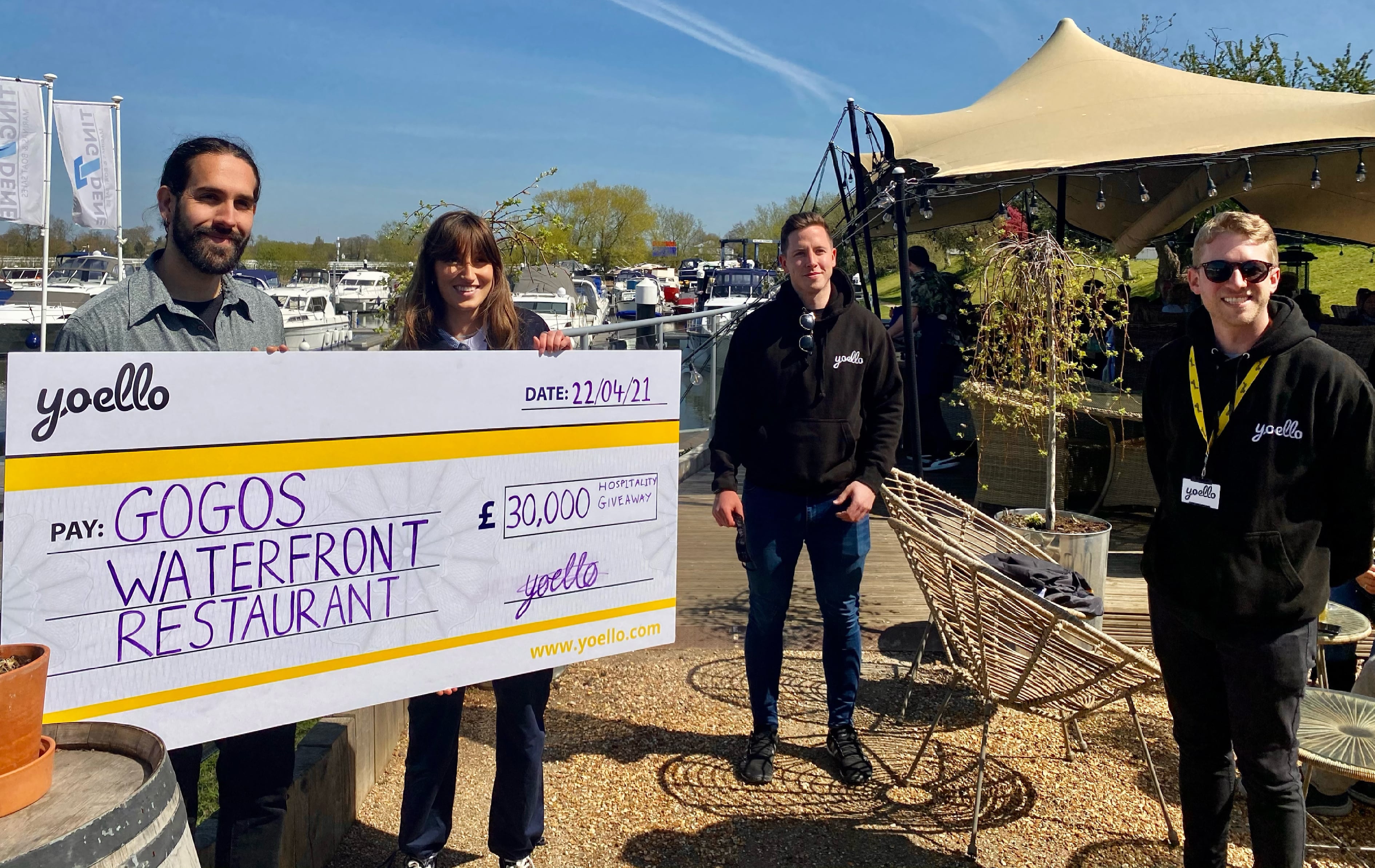 GOGOS Waterfront Restaurant in Windsor wins a gamechanging £30,000